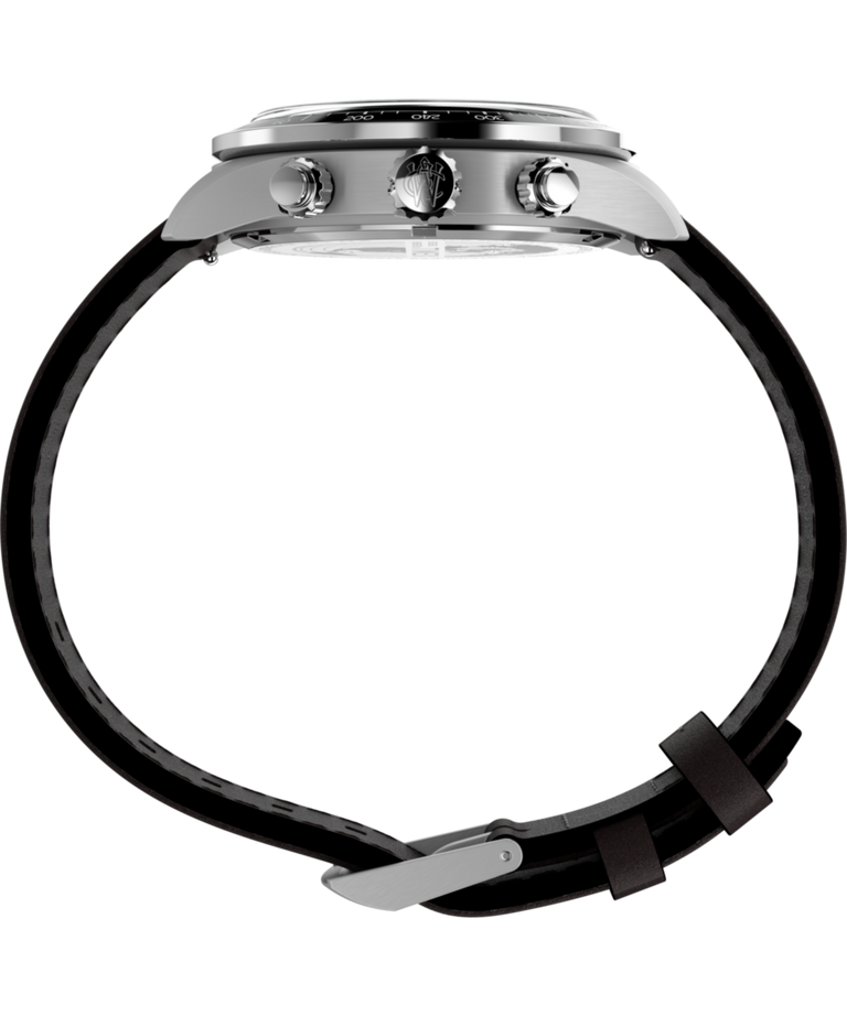 Imagen de perfil del reloj Waterbury Heritage Chronograph de 39 mm con correa de piel TW2Y70600