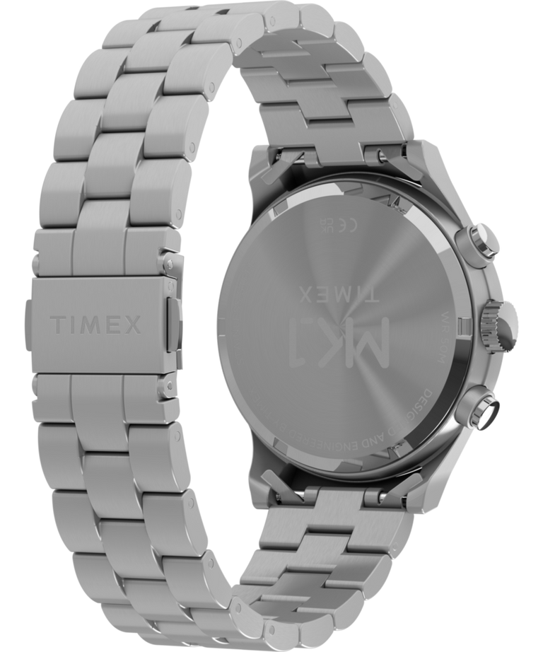 TW2Y71000 MK1 Cronógrafo de 40 mm con brazalete de acero inoxidable: imagen del fondo de la caja con accesorio