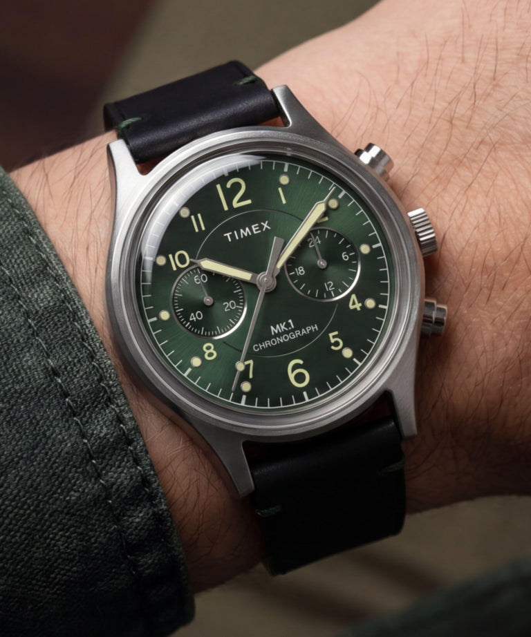 Reloj TW2Y71200 MK1® Cronógrafo de 40 mm con correa de piel   Imagen principal de la muñeca