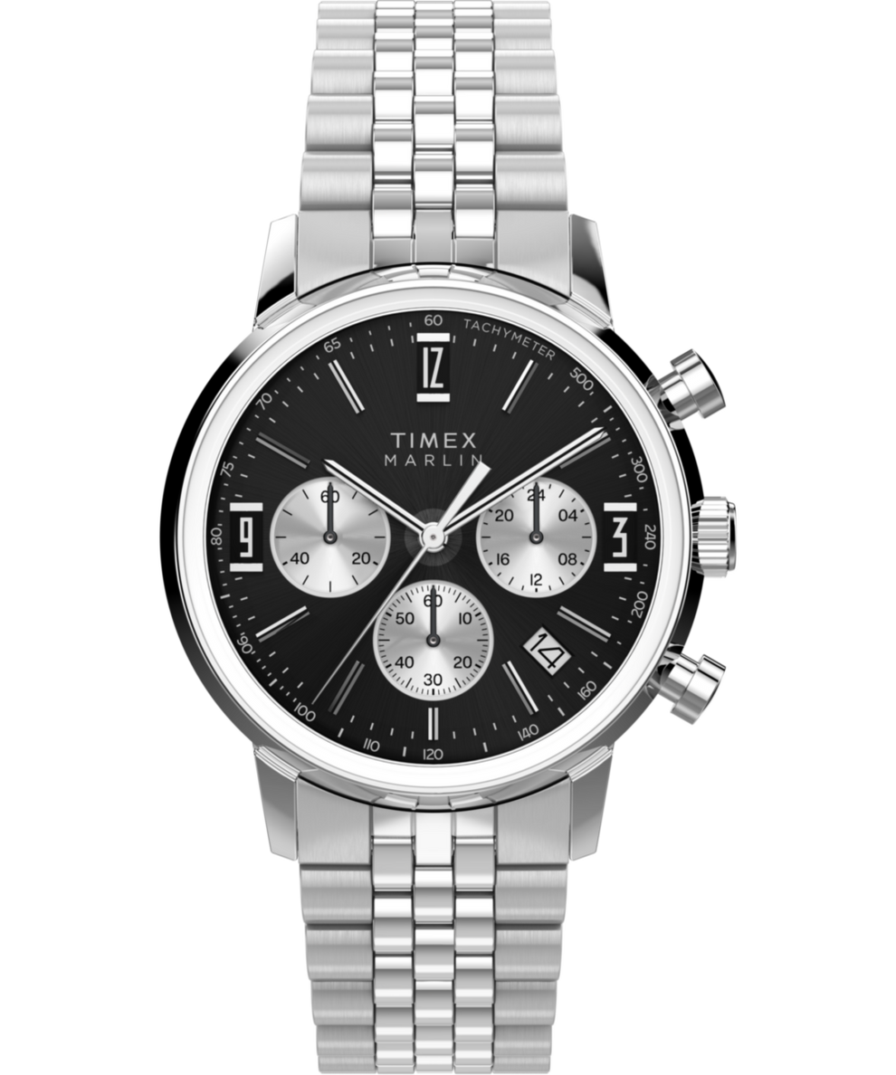 TW2Y72100 Marlin® Quartz Chrono, reloj de 40 mm con brazalete de acero inoxidable. Imagen principal
