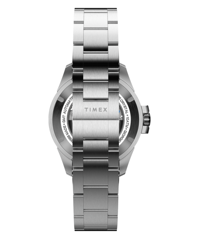 TW2Y72300 Timex Atelier GMT24 M1a 40mm Swiss Made Automatic Stainless Steel Bracelet Strap Image