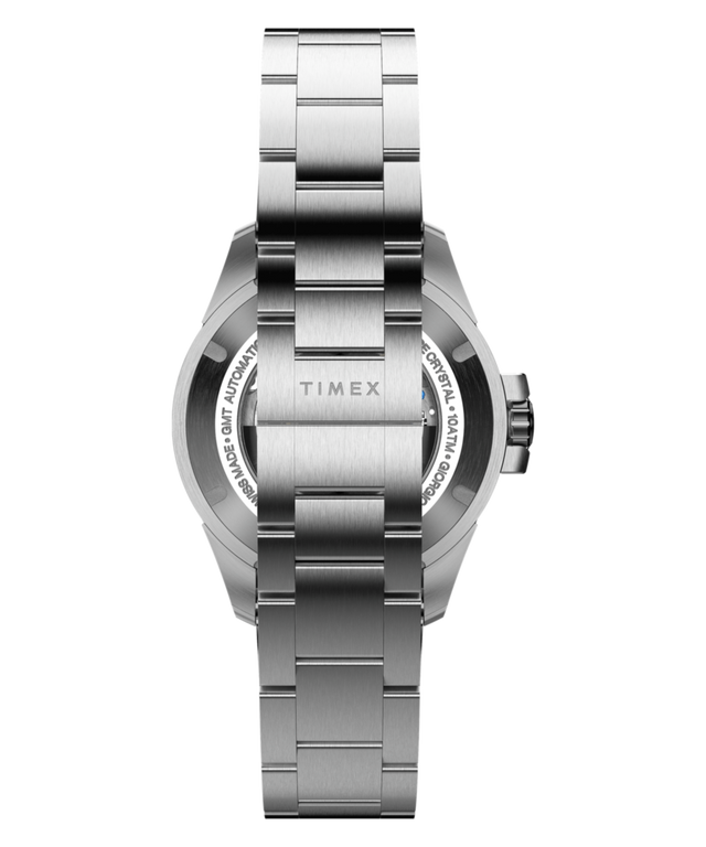 TW2Y72300 Timex Atelier GMT24 M1a 40mm Swiss Made Automatic Stainless Steel Bracelet Strap Image