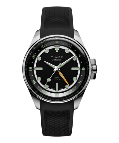 Imagen principal del Timex Atelier GMT24 M1a de 40 mm, automático, fabricado en Suiza con correa de caucho sintético NBR (TW2Y72400)