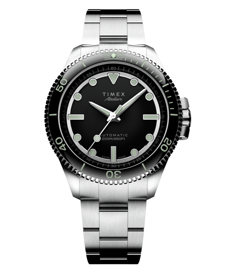 Imagen principal del Timex Atelier Marine M1a de 41 mm, automático, fabricado en Suiza con brazalete de acero inoxidable (TW2Y72500)