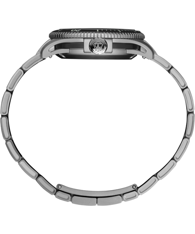TW2Y72500 Timex Atelier Marine M1a, 41 mm, fabricado en Suiza, automático, brazalete de acero inoxidable. Imagen de perfil