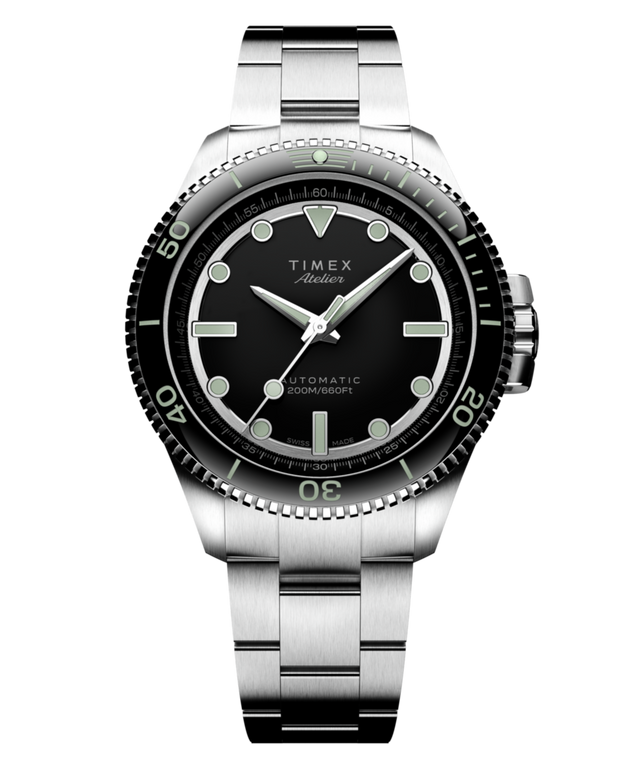 Imagen principal del Timex Atelier Marine M1a de 41 mm, automático, fabricado en Suiza con brazalete de acero inoxidable (TW2Y72500)