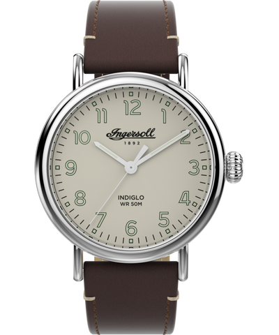 TW2Y75400 Waterbury Ingersoll Standard 40mm Leather Strap Watch Primary Image