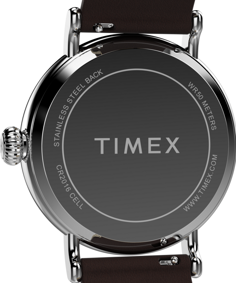 TW2Y75400 Waterbury Ingersoll Standard 40mm Leather Strap Watch Caseback Image