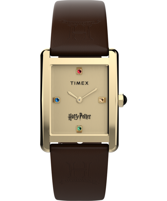 TW2Y75700 Harry Potter x Timex Hailey Hogwarts 24mm Leather Strap Watch Primary Image