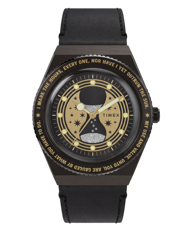 TW2Y76000 Harry Potter x Q Timex Time Turner 36mm Leather Strap Watch Primary Image