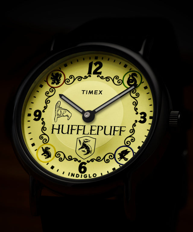 TW2Y76600 Harry Potter x Timex Weekender Hufflepuff House 38mm Leather Strap Watch Collab Additional Image