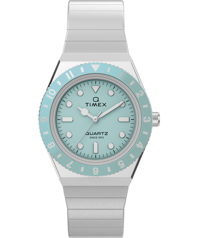 TW2Y77300 Q Timex® Mini 30mm Stainless Steel Expansion Band Watch  Primary Image