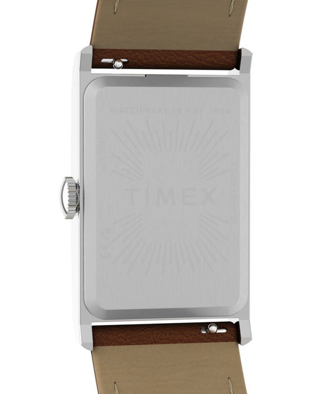 TW2Y78900 Timex® 1976 Lexington Reissue Inspired 21mm Leather Strap Watch Caseback Image