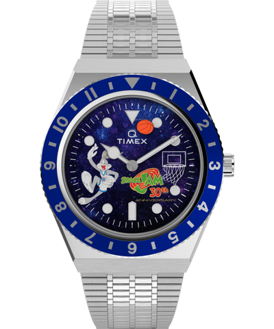 TW2Y79100 Space Jam 30th Anniversary x Q Timex Limited Edition 38mm Stainless Steel Watch Primary Image