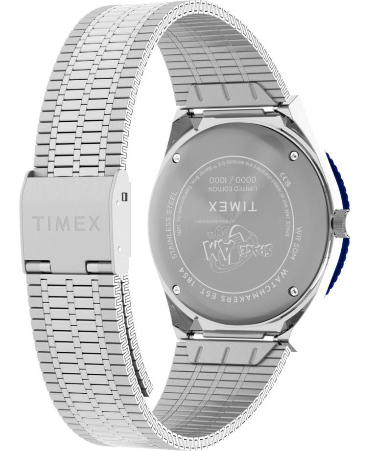 TW2Y79100 Space Jam 30th Anniversary x Q Timex Limited Edition 38mm Stainless Steel Watch Caseback with Attachment Image