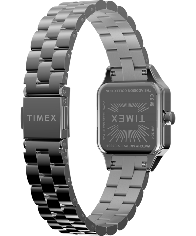 TW2Y79300 Reloj Addison con brazalete de acero inoxidable de 23 mm: imagen del fondo de la caja con accesorio