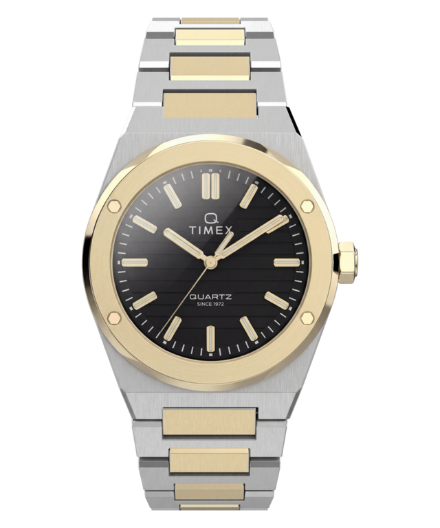 TW2Y81500 Q Reloj Timex Marbella de 40,5 mm con brazalete de acero inoxidable. Imagen principal