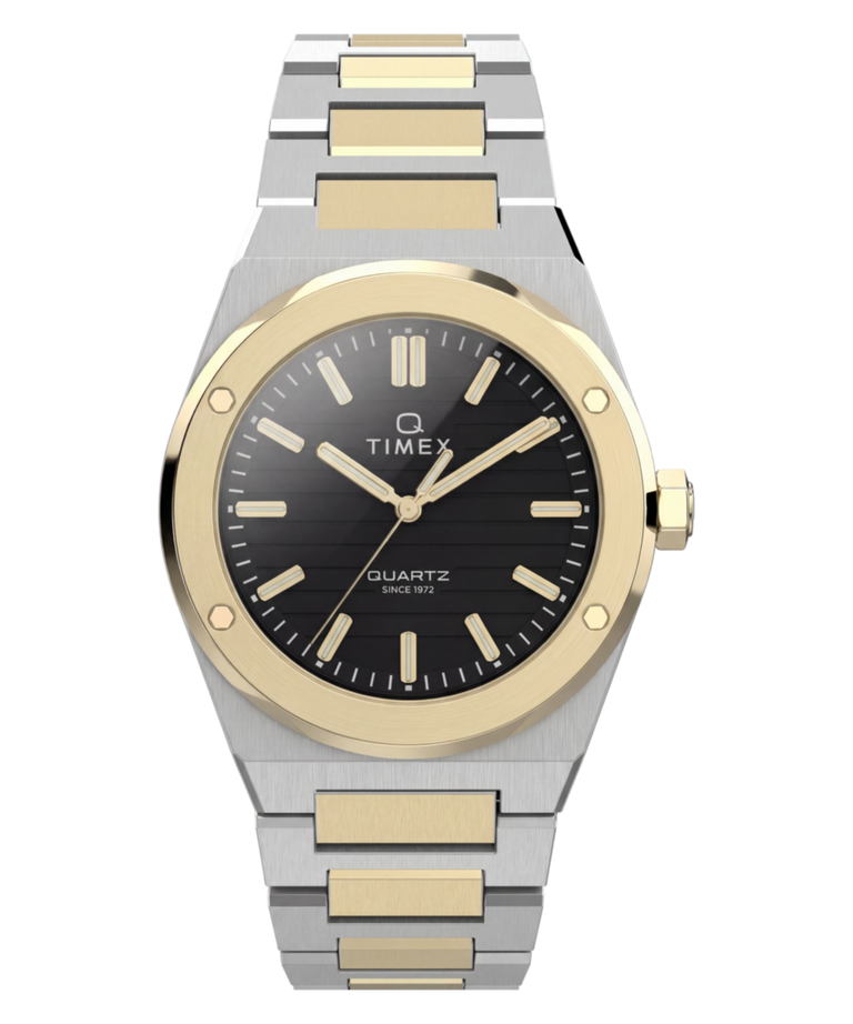 TW2Y81500 Q Reloj Timex Marbella de 40,5 mm con brazalete de acero inoxidable. Imagen principal