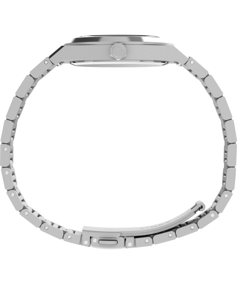 TW2Y81800 Q Reloj Timex Marbella de 34 mm con brazalete de acero inoxidable   Imagen de perfil