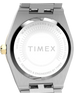 TW2Y81900 Q Timex Marbella, reloj de 34 mm con brazalete de acero inoxidable. Imagen del fondo de la caja