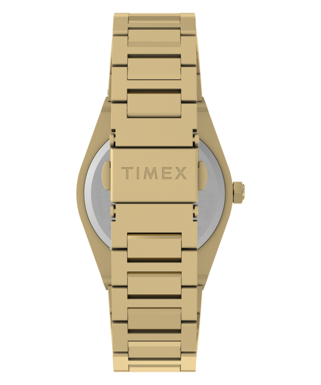 TW2Y82000 Q Timex Marbella, correa de reloj de acero inoxidable de 34 mm. Imagen