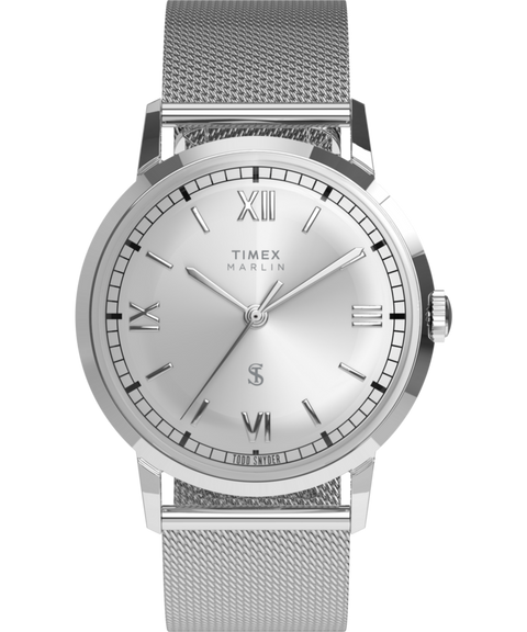 Todd Snyder x Timex Marlin® Mesh 34mm Stainless Steel Bracelet