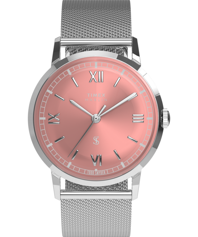 TW2Y83900 Todd Snyder x Timex Marlin® Mesh 34mm Stainless Steel Bracelet Watch Primary Image