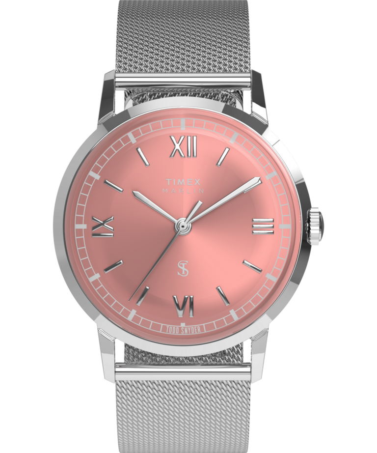 TW2Y83900 Todd Snyder x Timex Marlin® Mesh 34mm Stainless Steel Bracelet Watch Primary Image