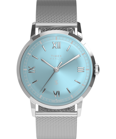 TW2Y84000 Todd Snyder x Timex Marlin® Mesh 34mm Stainless Steel Bracelet Watch Primary Image