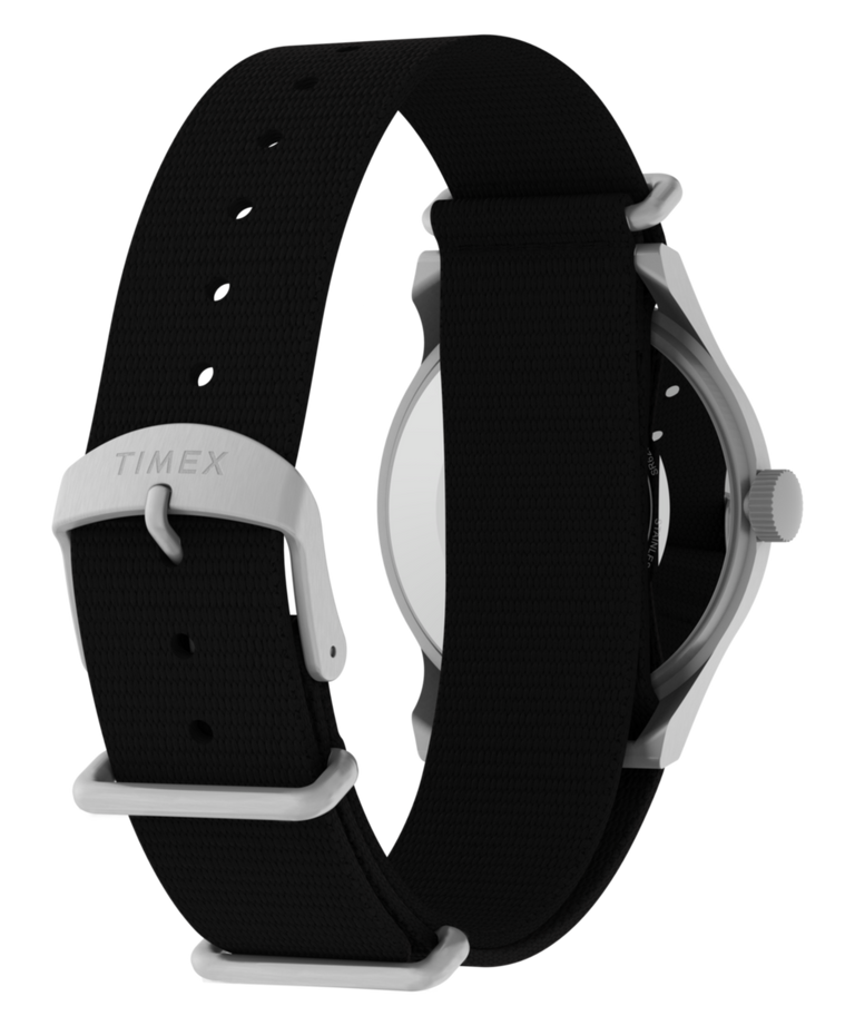TW2Y85400 Peanuts® x Timex MK1® 36mm Fabric Strap Watch Caseback with Attachment Image