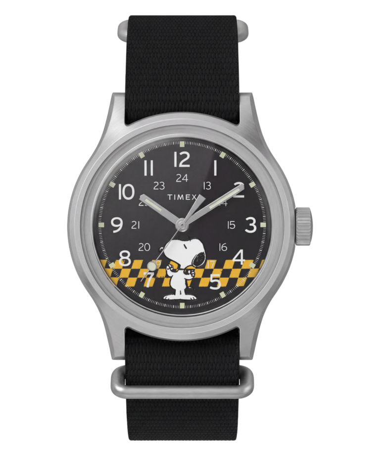 TW2Y85400 Reloj Peanuts® x Timex MK1® de 36 mm con correa de tela. Imagen principal