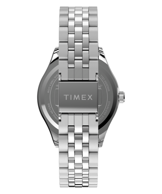 TW2Y85500 Peanuts® x Timex Legacy: reloj con correa de acero inoxidable y diseño de Snoopy   Imagen de la correa