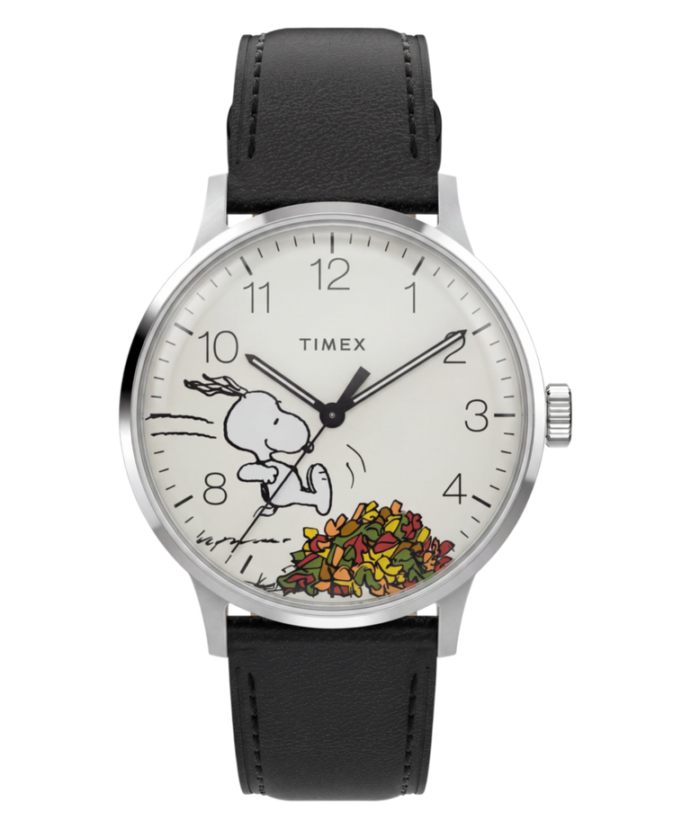 TW2Y85600 Reloj Peanuts® x Timex Waterbury Classic de 40 mm con correa de piel  Imagen principal