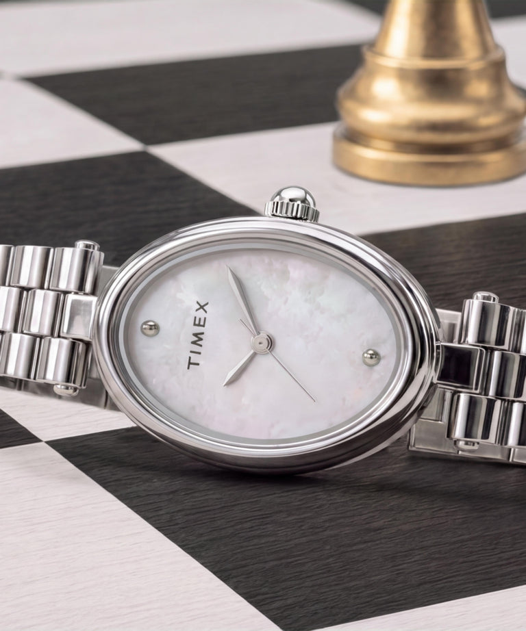 TW2Y86000 Cavatina® Luxe, reloj de acero inoxidable de 22 mm: imágenes de las siluetas clave de la campaña (fotos de producto)