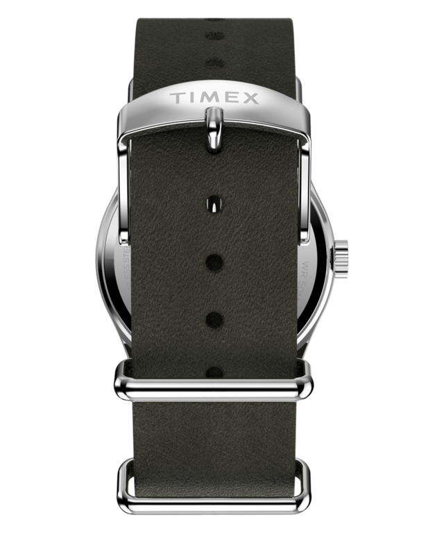 TW2Y86500 Reloj Timex Weekender® New England de 34 mm con correa de piel  Imagen de la correa
