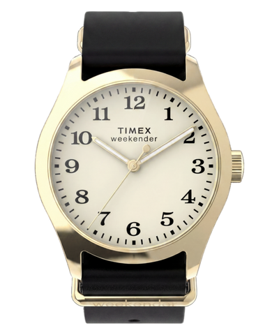 TW2Y86600 Timex Weekender® New England 34mm Leather Strap Watch Primary Image