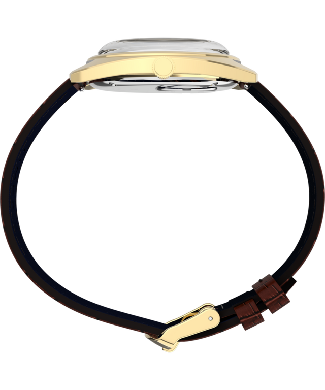 TW2Y87200 Timex 1978 Day Date Fumé Reissue 37mm Leather Strap Watch Profile Image