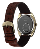 TW2Y87200 Timex 1978 Day Date Fumé Reissue 37mm Leather Strap Watch Caseback with Attachment Image