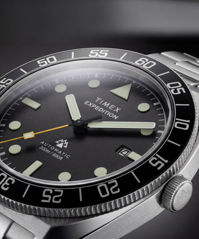 TW2Y87400 Expedition® Pioneer Automatic 41mm Stainless Steel Bracelet Watch Alt Beauty Shot 4