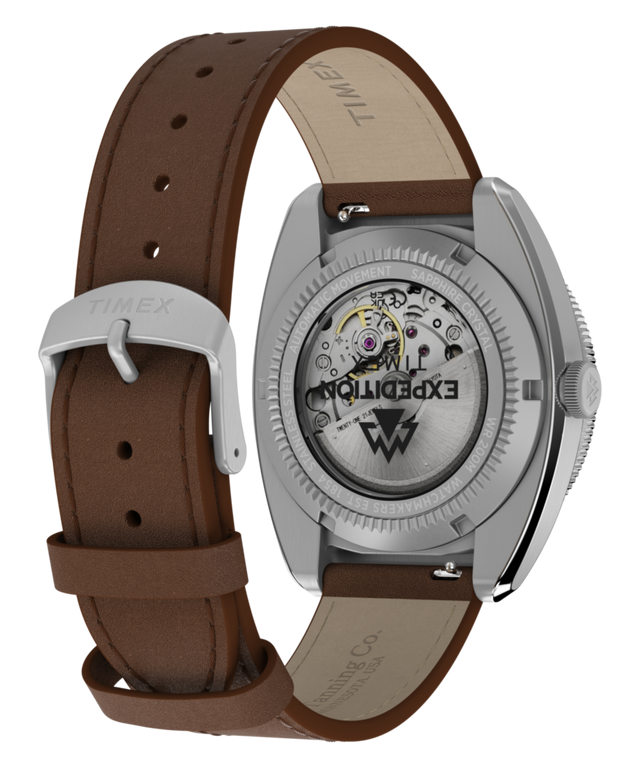 TW2Y87500 Expedition® Pioneer Automatic 41mm Leather Strap Watch Caseback with Attachment Image