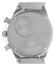 TW2Y88500 Q Timex Chronograph 40mm Stainless Steel Bracelet Watch   Caseback Image