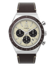 TW2Y88700 Q Timex Chronograph 40mm Leather Strap Watch Primary Image