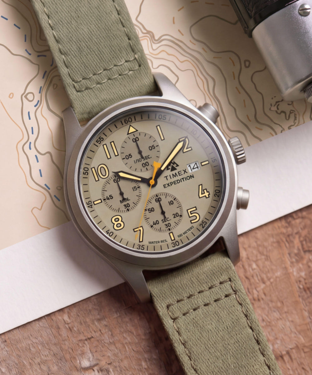 Expedition® Sierra Chronograph 43mm Fabric Strap Watch - TW2Y89300