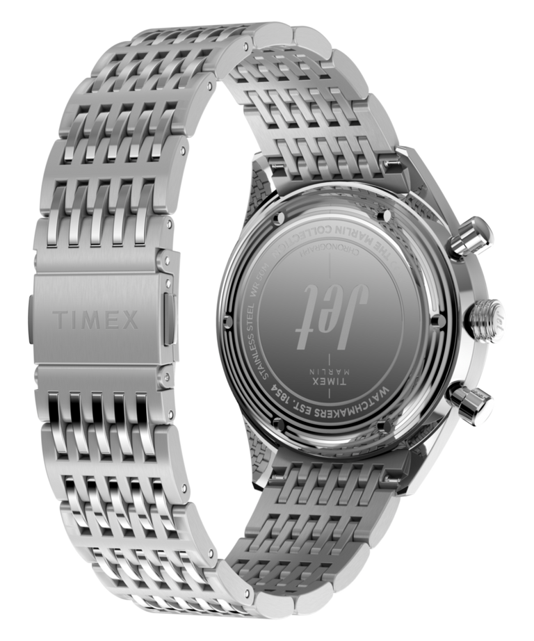 TW2Y89800 Marlin® Jet Chronograph 40mm Stainless Steel Bracelet Watch  Caseback with Attachment Image