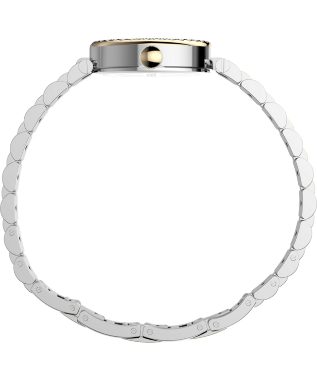 TW2Y90200 Cavatina®: imagen de perfil del reloj con brazalete de acero inoxidable de 19 mm
