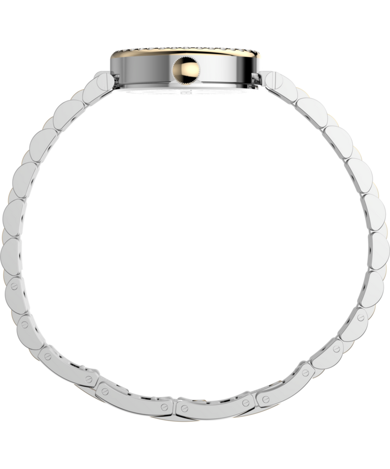 TW2Y90200 Cavatina®: imagen de perfil del reloj con brazalete de acero inoxidable de 19 mm