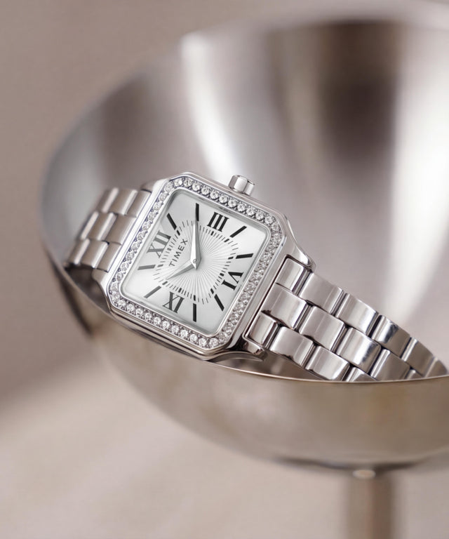 TW2Y90300 Addison 23mm Stainless Steel Bracelet Watch   Campaign Key Silhouettes (Beauty shots) Image