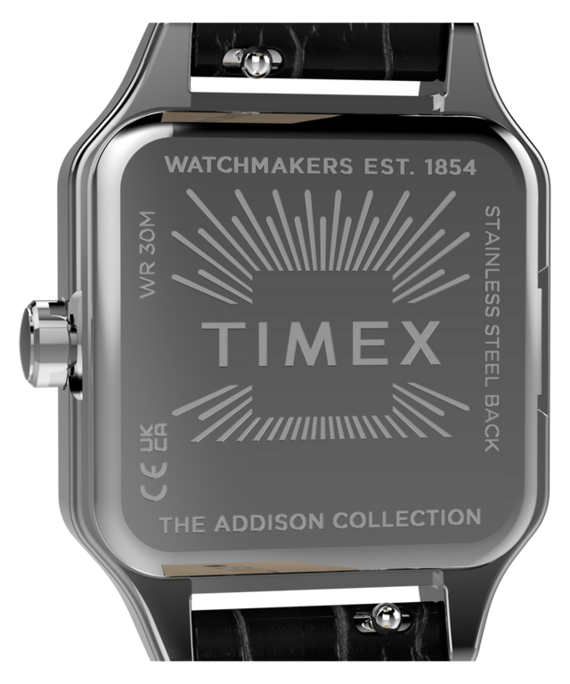 TW2Y90600 Addison 23mm Leather Strap Watch   Caseback Image