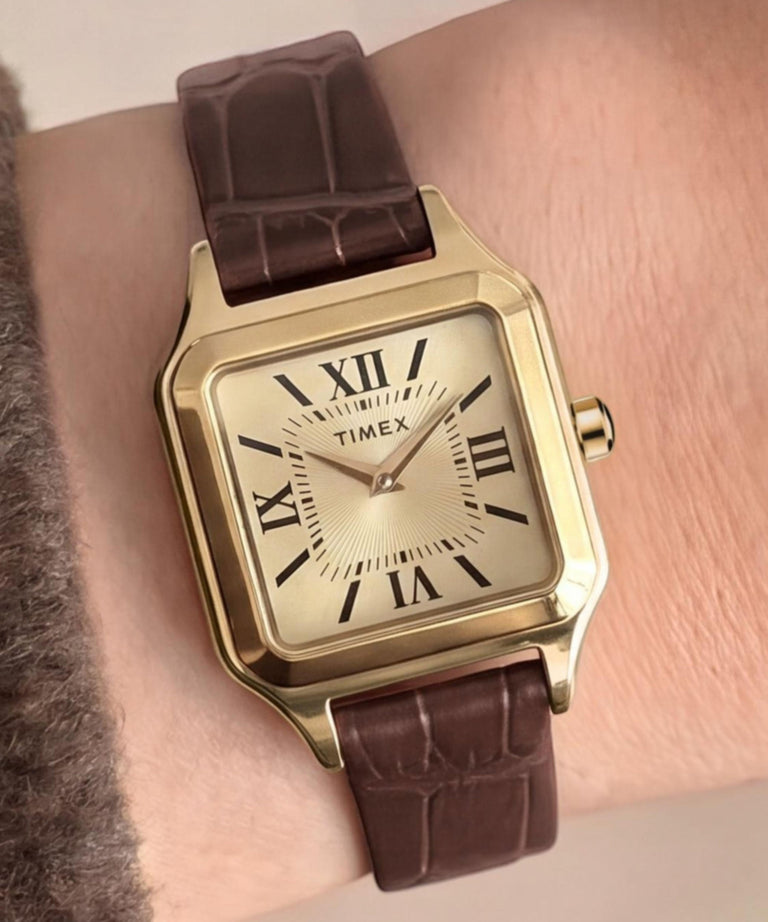 TW2Y90700 Addison 23mm Leather Strap Watch Primary Wrist Image