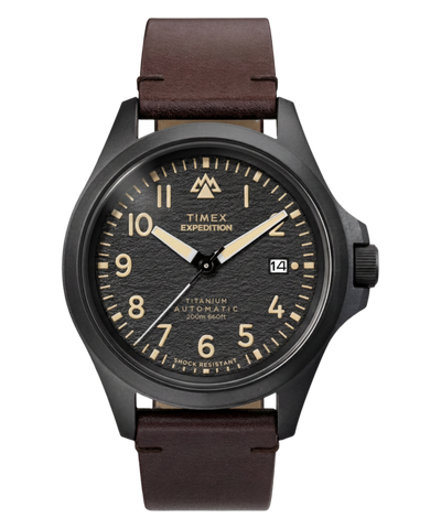 TW2Y90900 Reloj Expedition® Field Post Titanium Automatic de 41 mm con correa de piel. Imagen principal